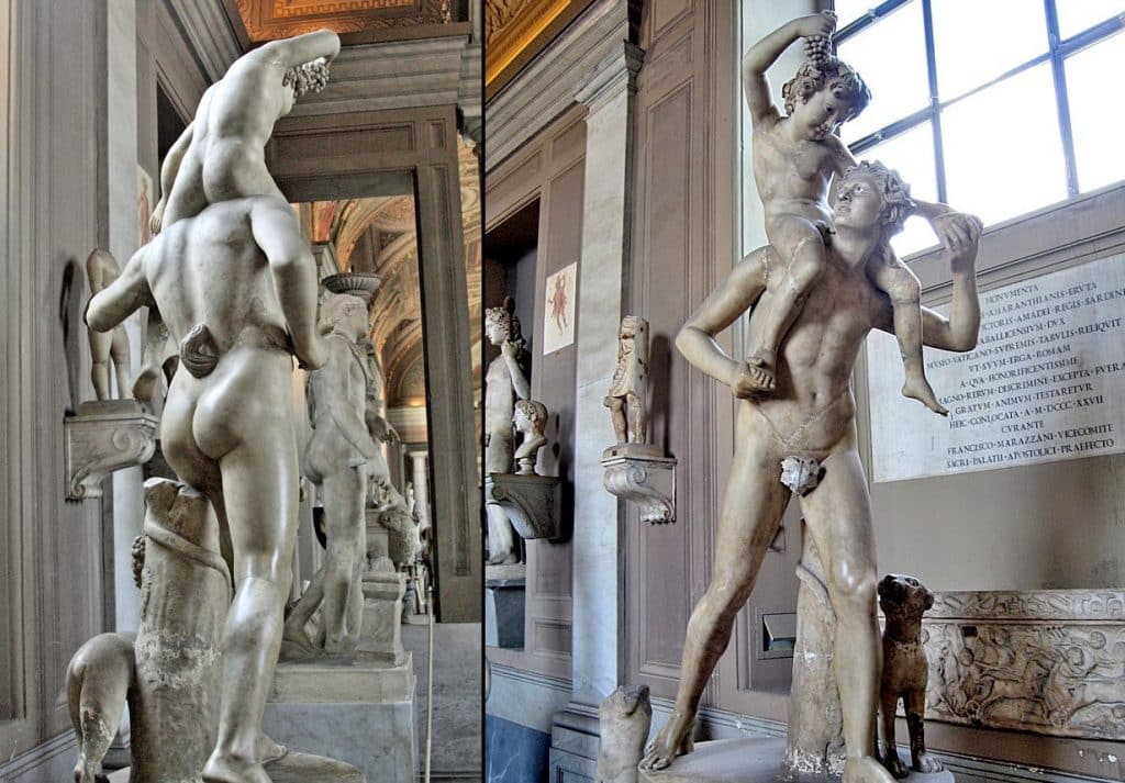Bacchus ve bebek heykeli - Candelabra Galerisi, Vatikan Müzesi
