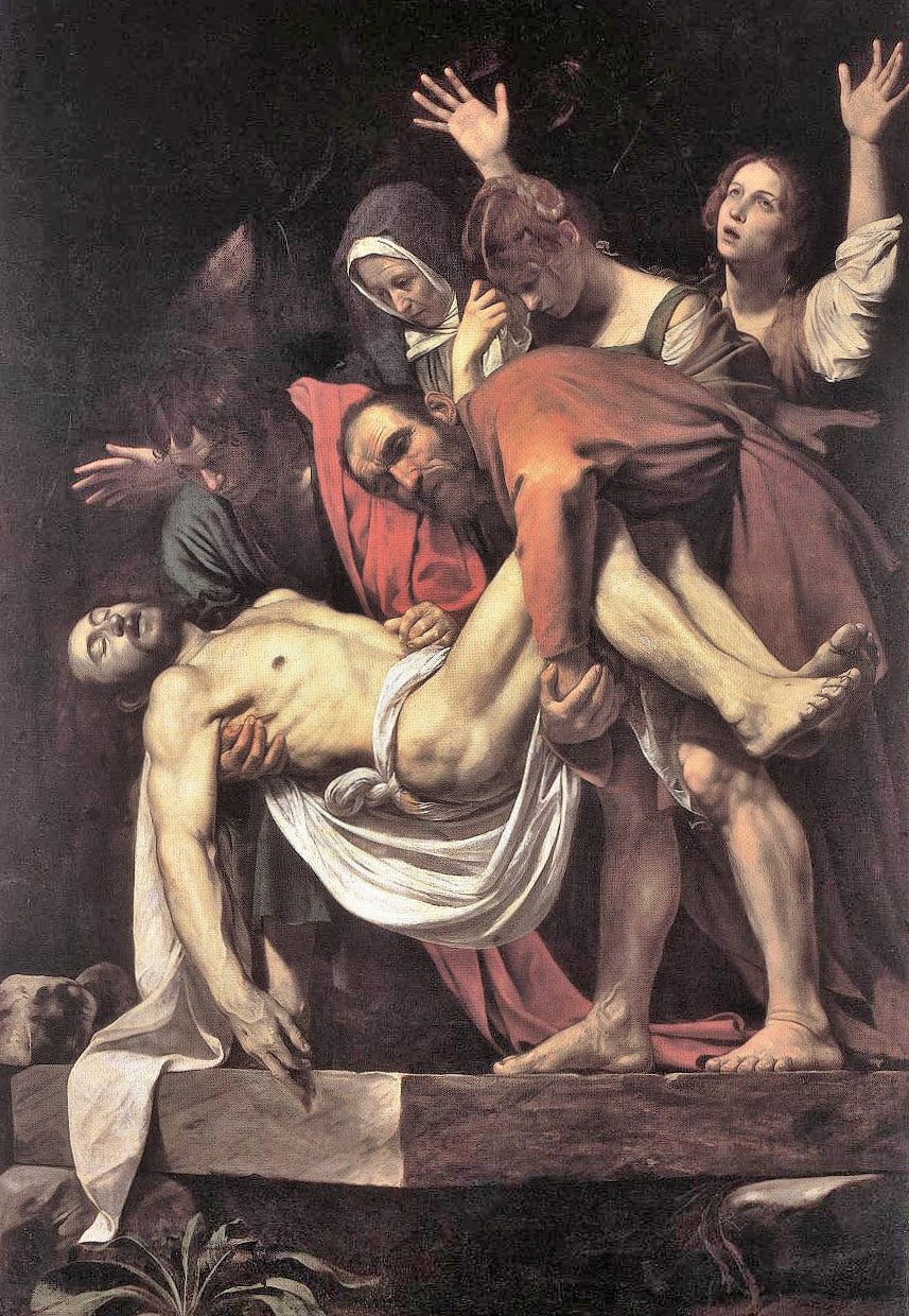 Caravaggio'nun Mesih’in Haçtan İndirilişi adlı eseri - Pinocoteca