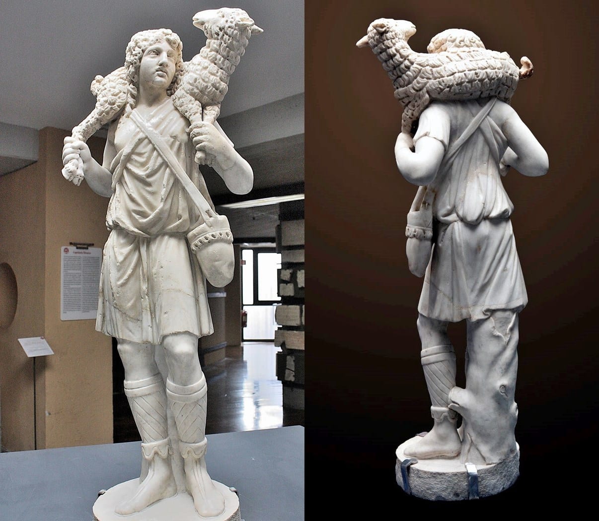 Pio Cristiano Müzesi - İsa'nın en eski heykel tasviri olan İyi Çoban heykeli